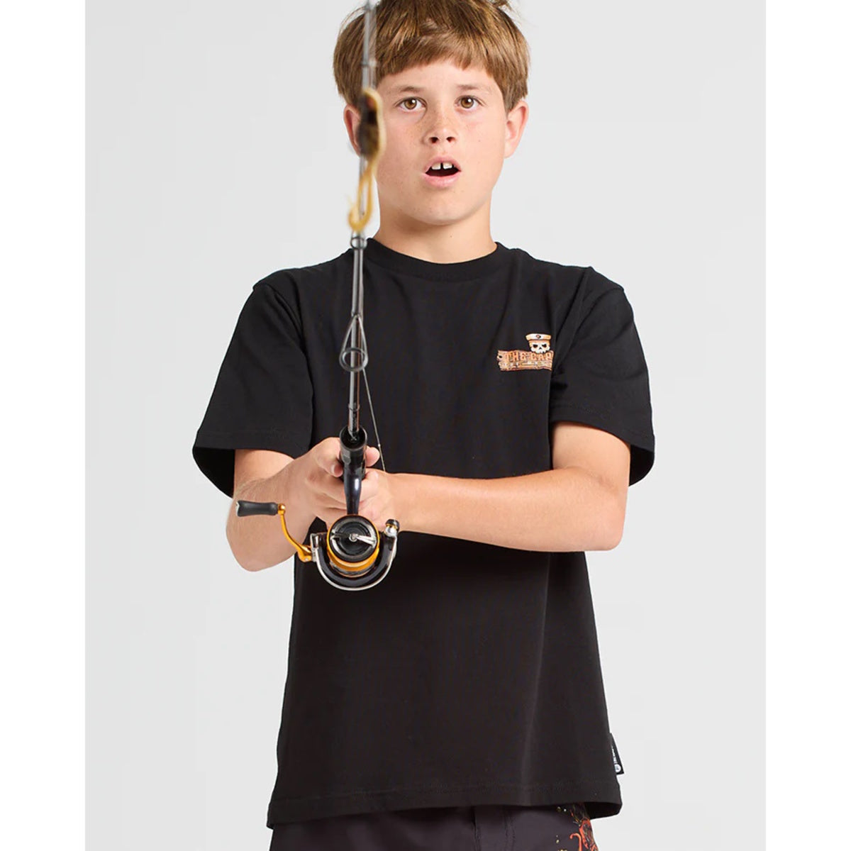 The Kraken | Youth SS Tee - Black | The Mad Hueys