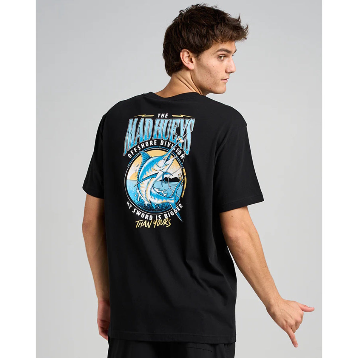 Sword Fight | SS Tee - Black | The Mad Hueys