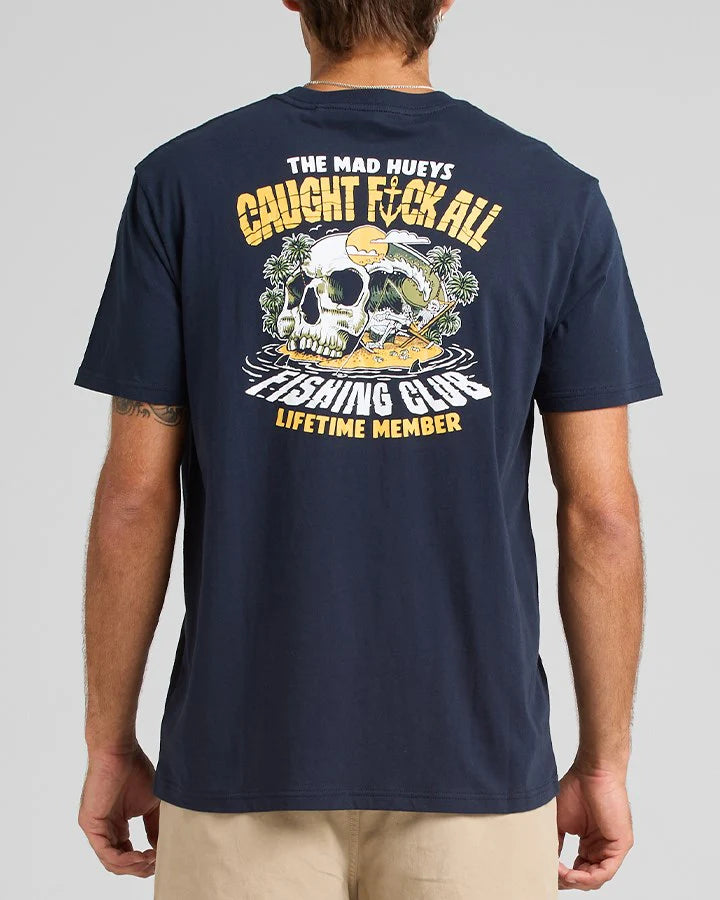 Caught FK All | SS Tee - Navy | The Mad Hueys