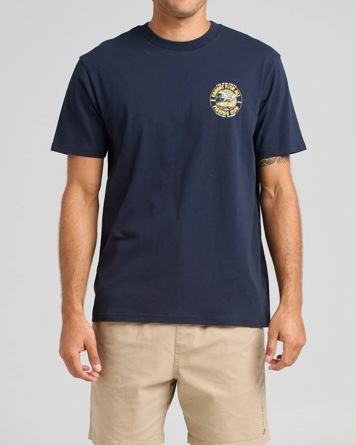 Caught FK All | SS Tee - Navy | The Mad Hueys