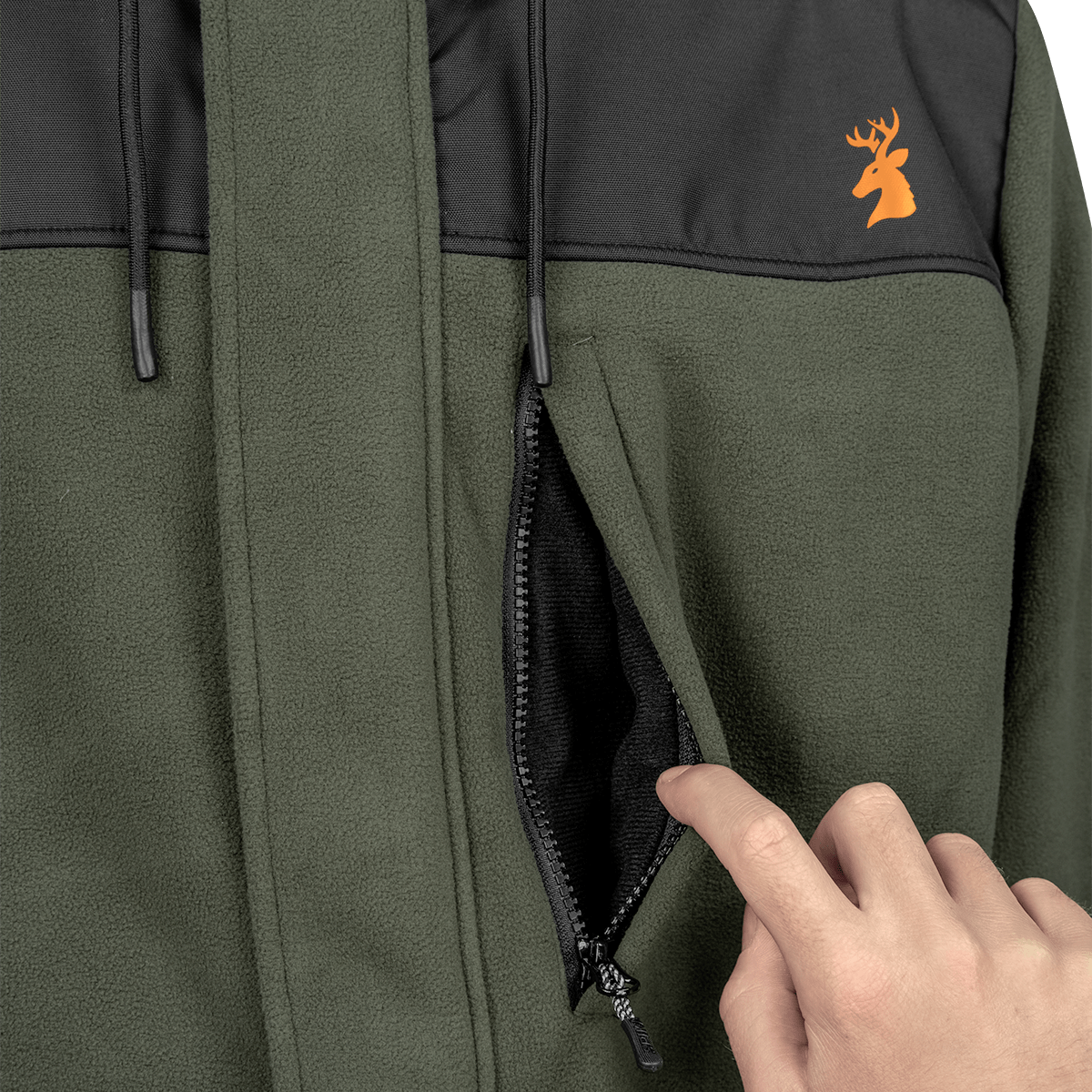 Spika | Mens Highpoint Zip Through Jacket – Olive Summit