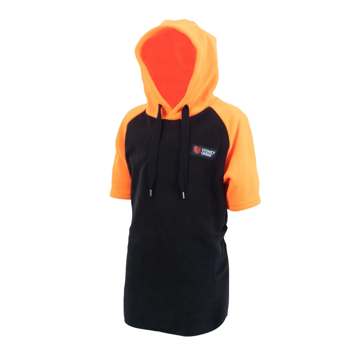 Stoney Creek | Kids Hooded Bush Tee - Black/Orange