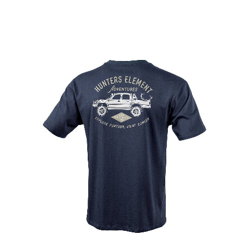 Hunters Element Lux Tee Navy | Turners Sports