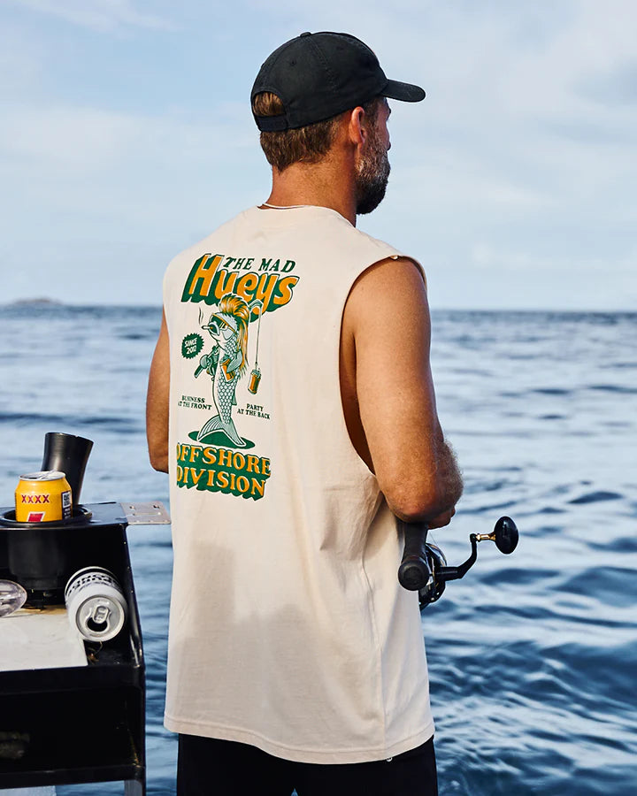 The Mullet | Muscle Top - Cement | The Mad Hueys