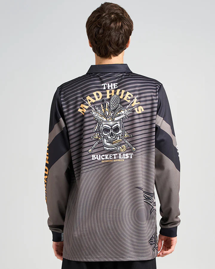 Bucket List | UPF 50+ Fishing Jersey - Olive | The Mad Hueys