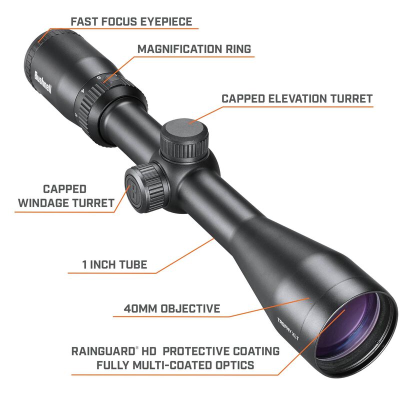 Bushnell | Trophy XLT 3-9x40 Riflescope - Black
