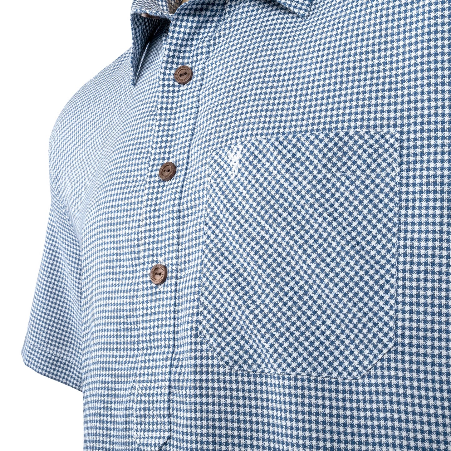 Mens Shirt - True Navy/White Plaid | Turners Sports