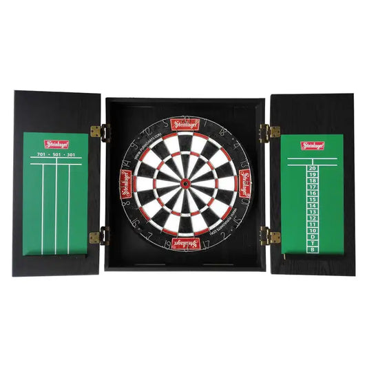 Steinlager Dartboard Cabinet Set