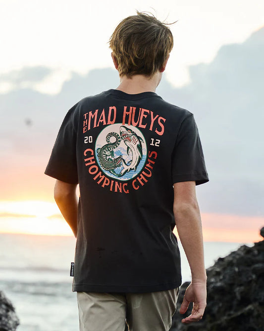 The Mad Hueys | CHOMPING CHUMS | Youth SS Tee - Vintage Black