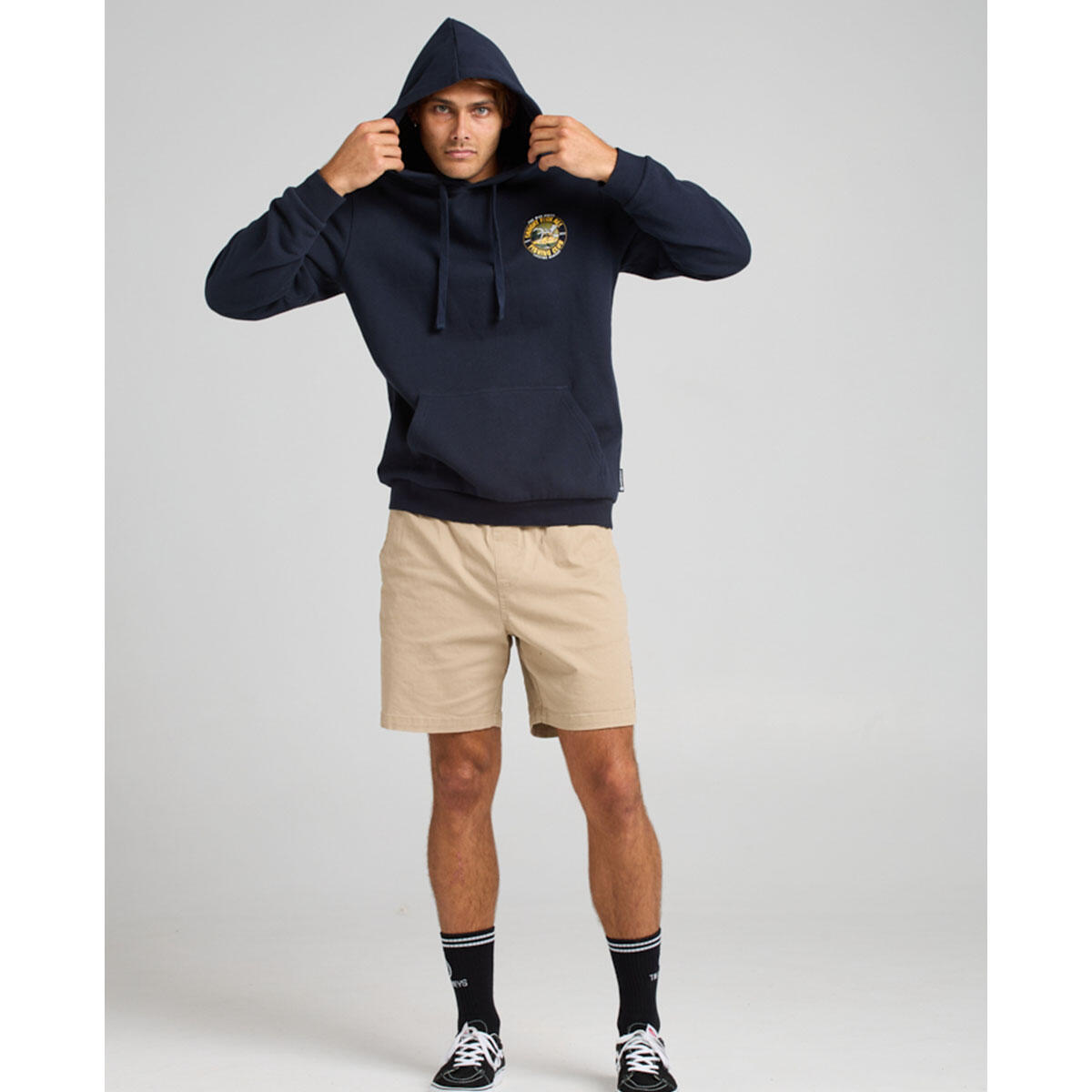 Caught Fk All | Pullover - Navy | The Mad Hueys