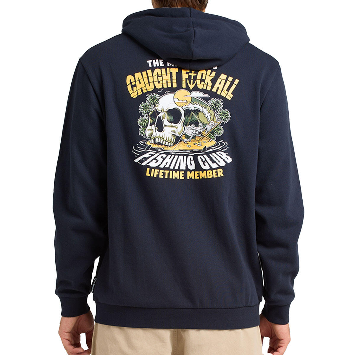 Caught Fk All | Pullover - Navy | The Mad Hueys