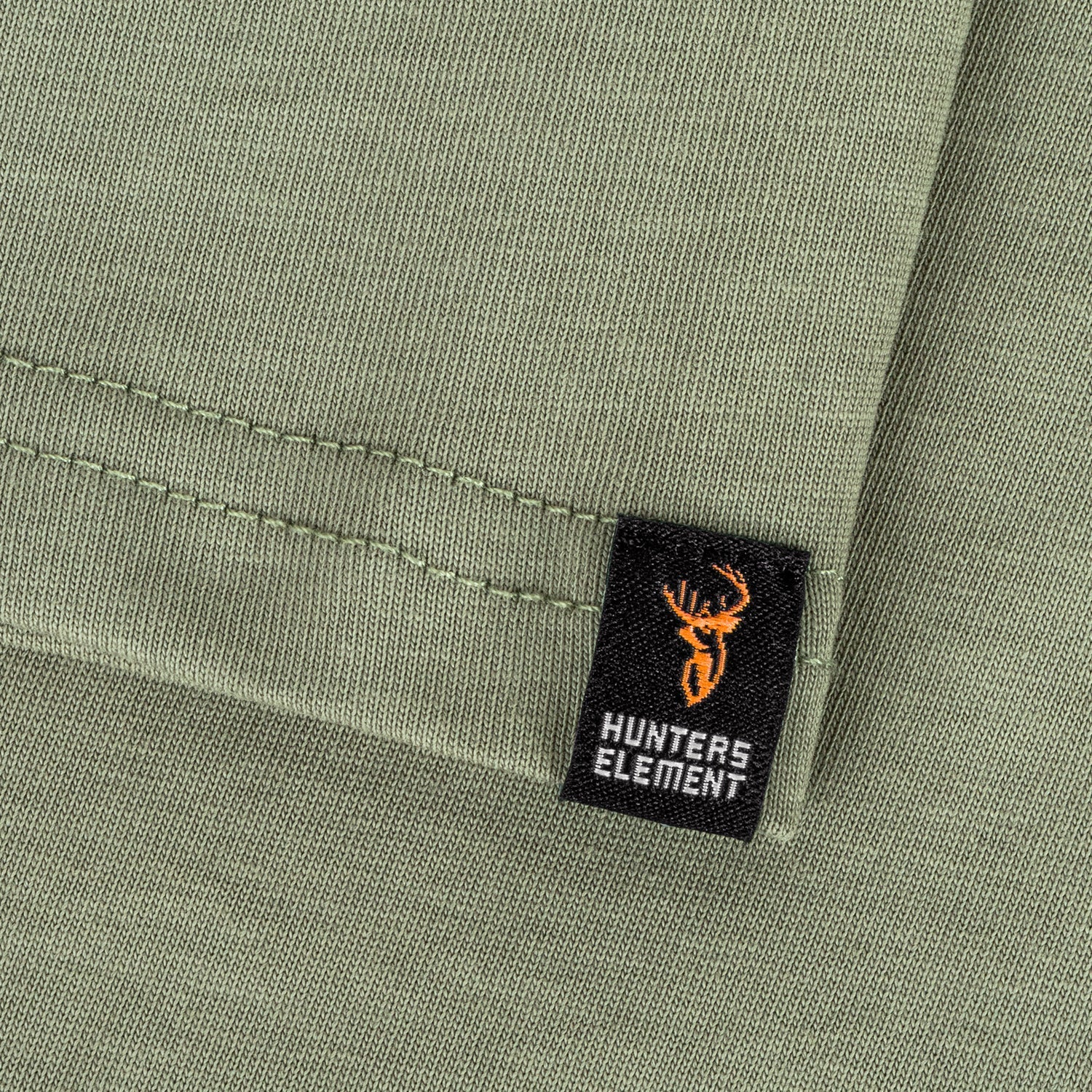 Hunter Elements logo close up on Alpha Stag Tee Kids | Turners Sports NZ