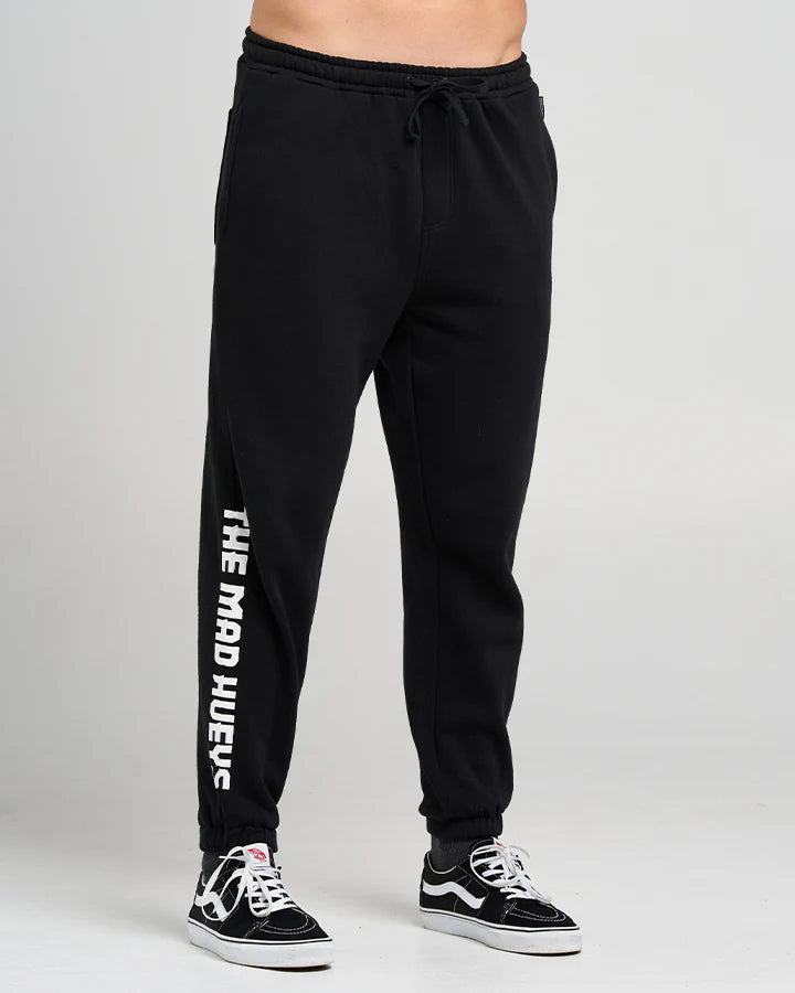 The Mad Hueys | League Anchor | Mens Trackpants - Black