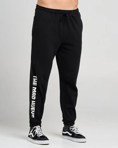 The Mad Hueys | League Anchor | Mens Trackpants - Black