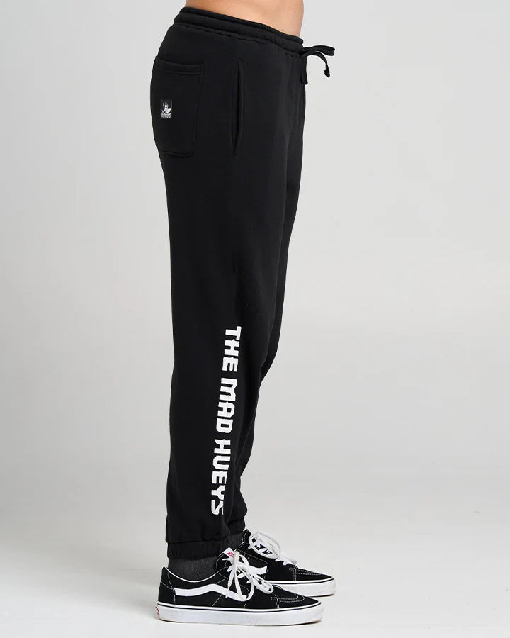 The Mad Hueys | League Anchor | Mens Trackpants - Black