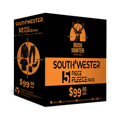 Bush Hunter | South Wester Adults 5 Piece Clothing Pack | Black