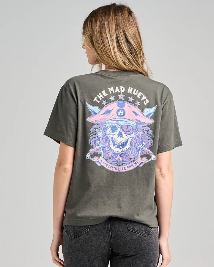The Mad Hueys | STAR PIRATES LIFE Women's SS Tee - Charcoal