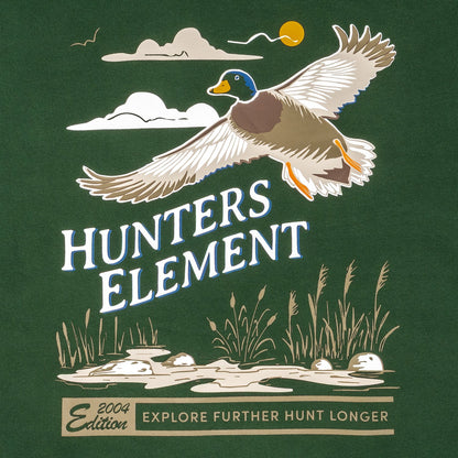 Hunters Element | Flare | Mens Hoodie - Kelp