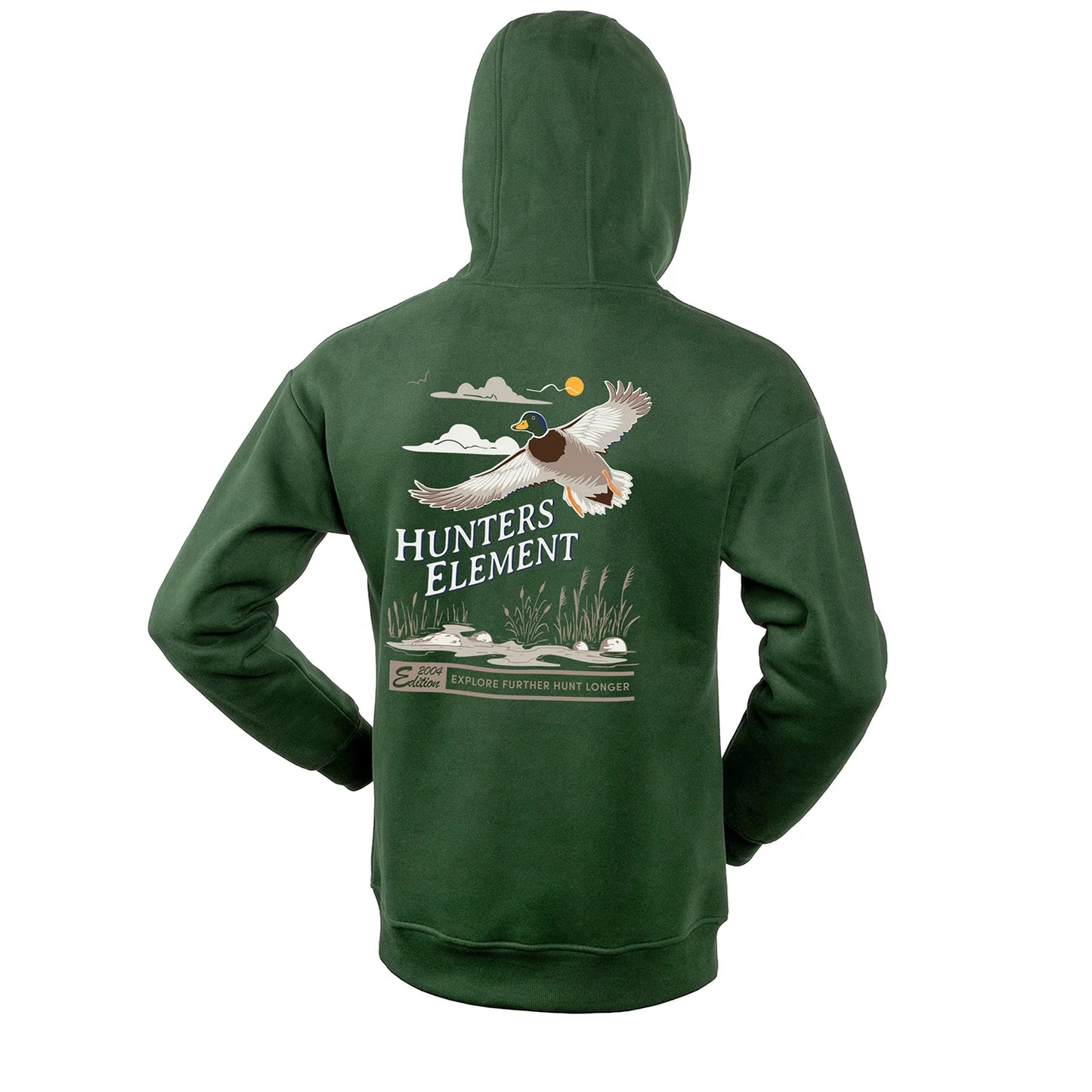 Hunters Element | Flare | Mens Hoodie - Kelp