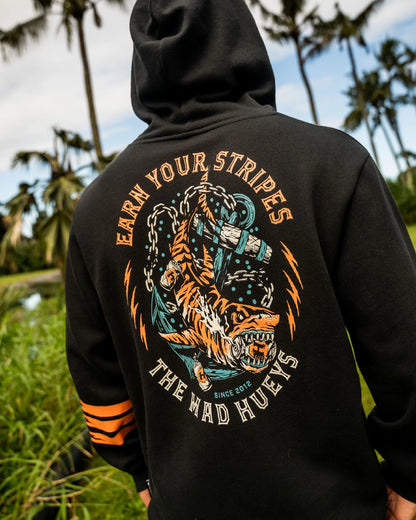 Earn Stripes | Pullover - Black | The Mad Hueys