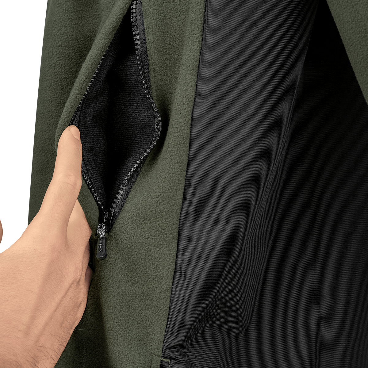 Spika | Mens Highpoint Zip Through Jacket – Olive Summit