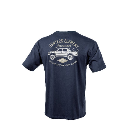 Hunters Element Lux Tee Navy | Turners Sports