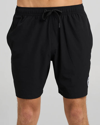 Born to Fish | 18" Swim Volley Short - Black | The Mad Hueys