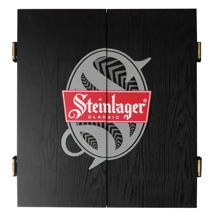 Steinlager Dartboard Cabinet Set