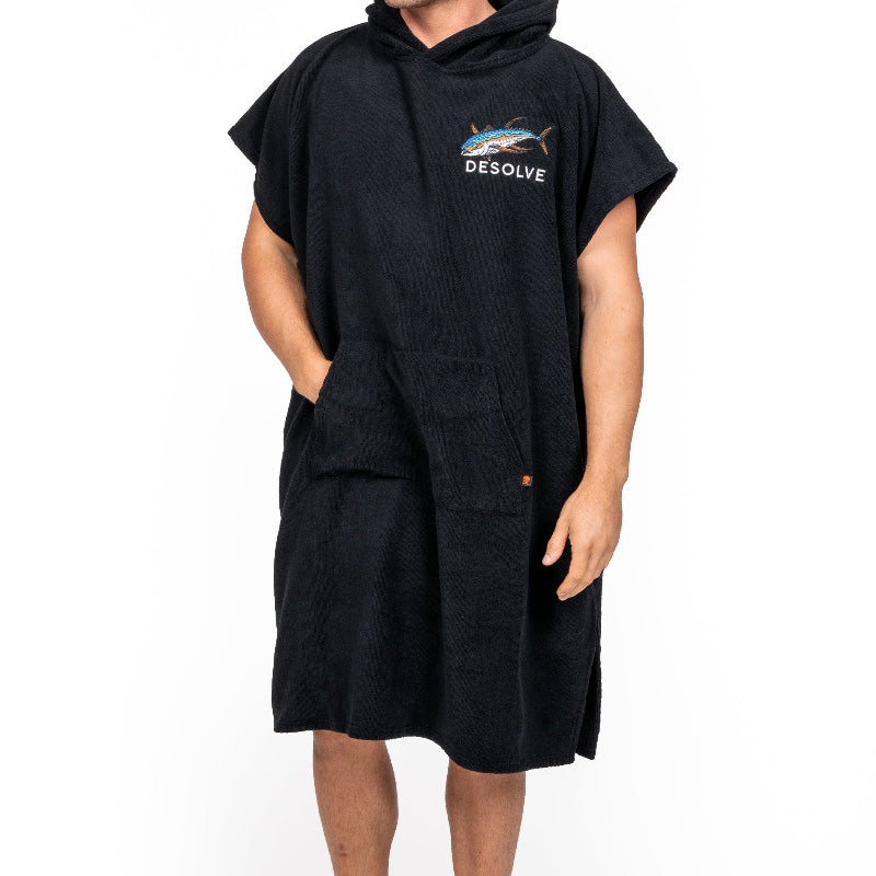 albacares-towel-poncho-black- | Turners Sports NZ