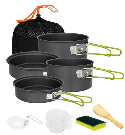 Domex | Anodised Camping Cook Set - 10pc