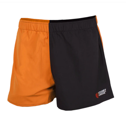 jester_kids_shorts_stoney_creek_orange_black | Turners Sports NZ